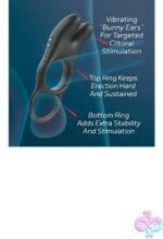 Red Dot Vibrating Cock Ring V1 With Remote - Black/red - Image 3