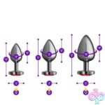 Red Heart Gem Anal Trainer Kit - Gunmetal