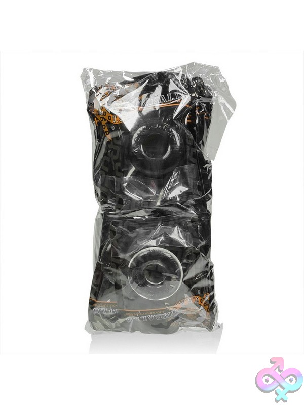 Discreet-Toys-Refill-Pack-Do-Nut-2-20Ct-Black-Clr-Nu-Ox-3031-Blcl Oxballs Do-Nut 2 20-Count Refill Pack Black And Clear Flextpr Cock Rings By Oxballs