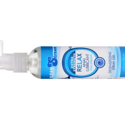 Clear desensitizing anal lubricant 4oz bottle with 5% benzocaine by Clean Stream