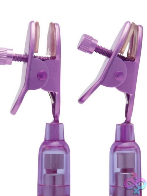 Remote Control Vibrating Nipple Clips – Purple - Image 3