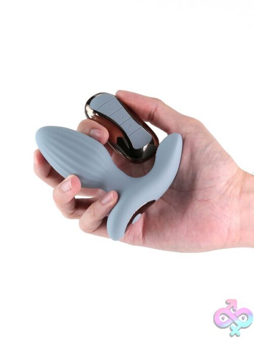 Renegade Summit Gyrating &Amp; Vibrating Anal Plug In Gray - Image 3