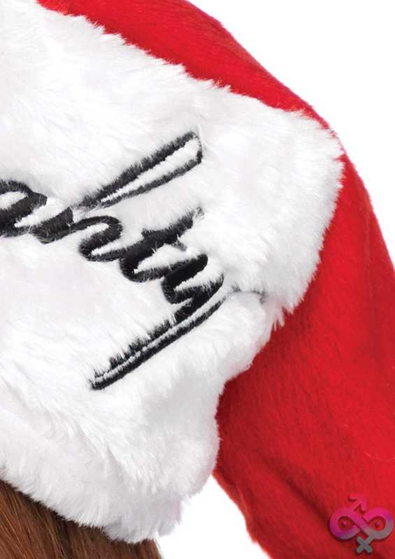 Discreet-Toys-Reversible-Plush-Santa-Hat-La-A1937Rdwt Reversible Plush Santa Hat - Image 1