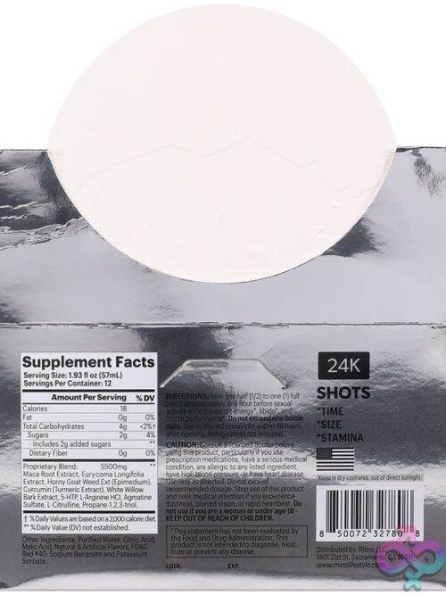 Rhino 24K Liquid Shots 12-Pack Display - Image 3