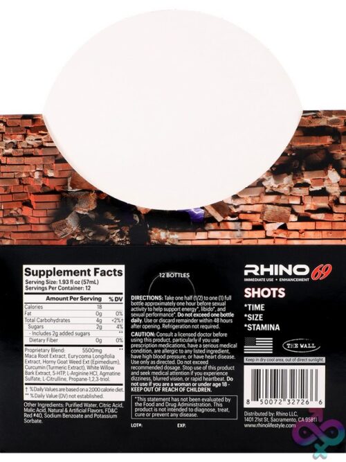 Rhino 69 Liquid Shots 12-Pack Display - Image 3