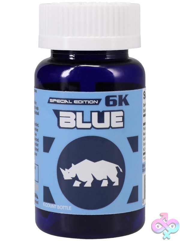 Discreet-Toys-Rhino-Blue-6K-Bottle-Capsules-6-Ct-Dj-Nu-Dj4900-50Bu Rhino Blue 6K Special Edition Black Bottle Capsules 6-Count By Doc Johnson