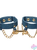 Ride 'Em Premium Denim Ankle Cuffs – Blue - Image 2