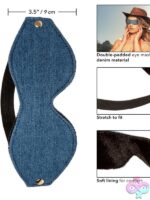 Ride 'Em Premium Denim Collection Eye Mask – Blue - Image 3
