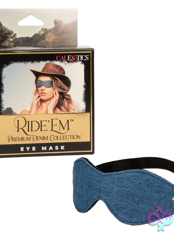 Discreet-Toys-Ride-Em-Premium-Denim-Collection-Eye-Mask-Nu-Se-2708-15-3 Double-Padded Blue Denim Blindfold Eye Mask By California Exotic Novelties
