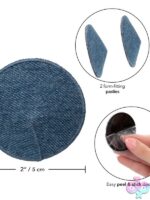 Ride 'Em Premium Denim Round Pasties – Blue - Image 3