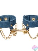 Ride 'Em Premium Denim Collection Wrist Cuffs - Image 2