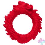 Rise of the Dragon Silicone Cock Ring - Red - Image 6