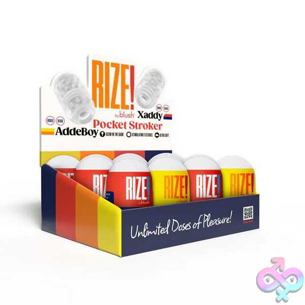 Discreet-Toys-Rize-The-Pill-Mini-Stroker-12-Pack-Display-Bl-99901-12 Rize - The Pill Mini Stroker - 12 Pack Display - Image 1