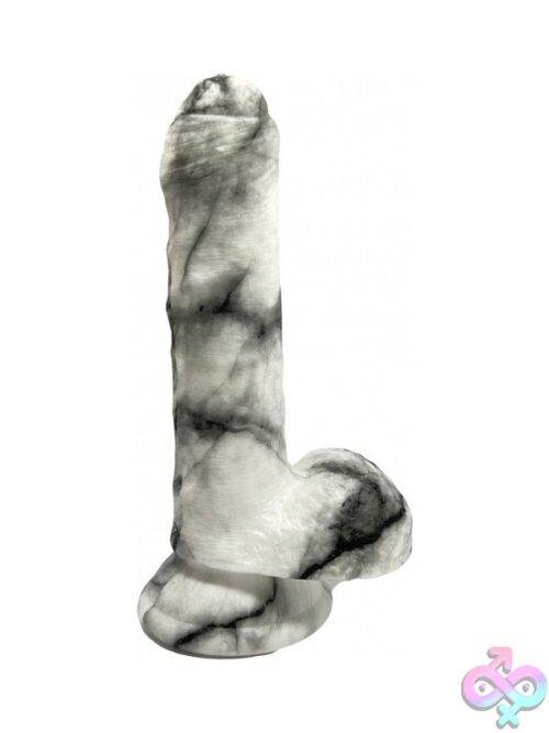 Rock Cocks Pegasus Marble Dildo 6&Quot; – Gray Silicone - Image 2