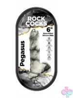 Pegasus Marble textured gray silicone dildo with suction cup base by Hott Products