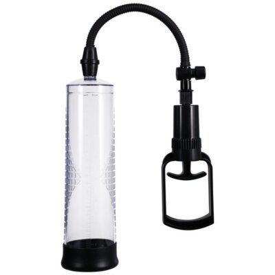 Rock Solid Beginner Penis Pump black clear cylinder by Doc Johnson
