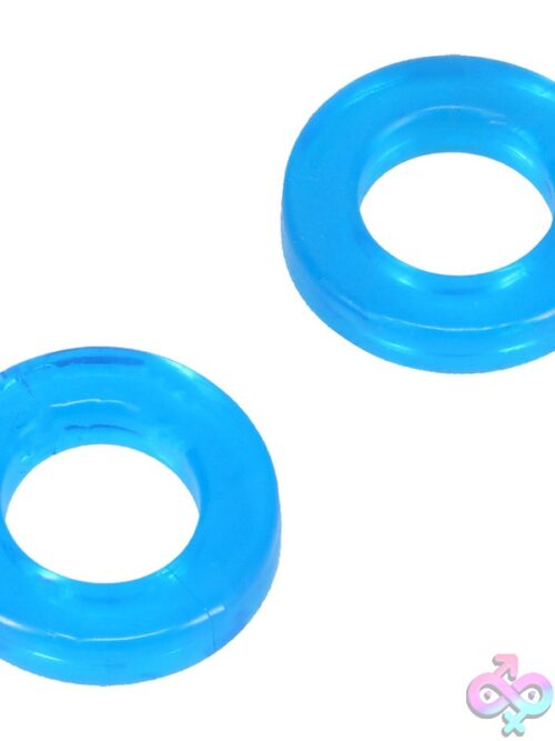 Rock Solid Double Pack Cock Rings – Blue - Image 2