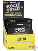 Rock Solid Exceed Male Enhancement Gummies red 12-pack retail display by Doc Johnson