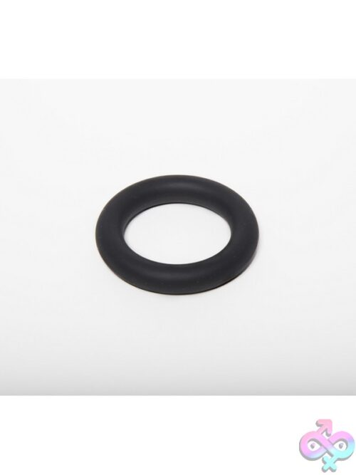 Rock Solid Gasket Silicone Cock Ring – Medium Black - Image 2