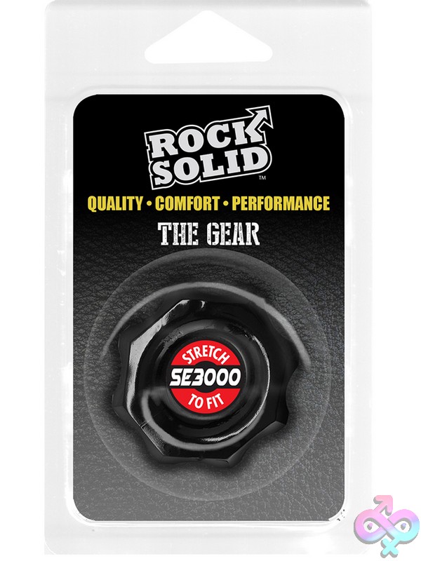 Discreet-Toys-Rock-Solid-Gear-Black-Nu-Dj3700-07Cd Rock Solid Gear Cock Ring In Black And Clear On A Neutral Background