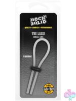 Translucent adjustable lasso double-lock silicone cock ring by Rock Solid