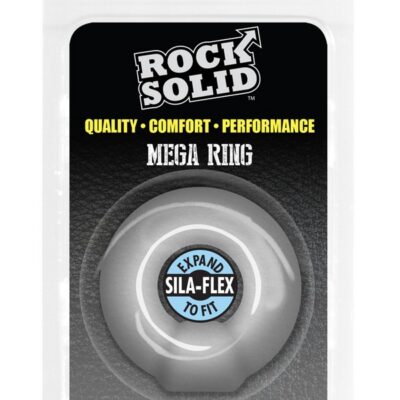 Translucent silicone cock ring with pressure knob by Rock Solid