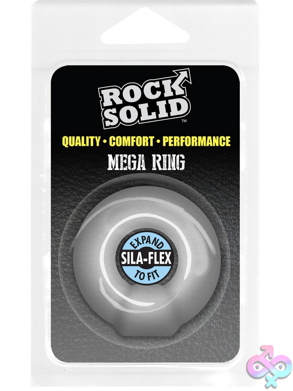 Discreet-Toys-Rock-Solid-Mega-Ring-Translucent-Nu-Dj3700-40Cd Translucent Silicone Cock Ring With Pressure Knob By Rock Solid