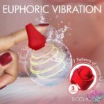 Rose Ring Discreet Finger Vibrator - Red - Image 4