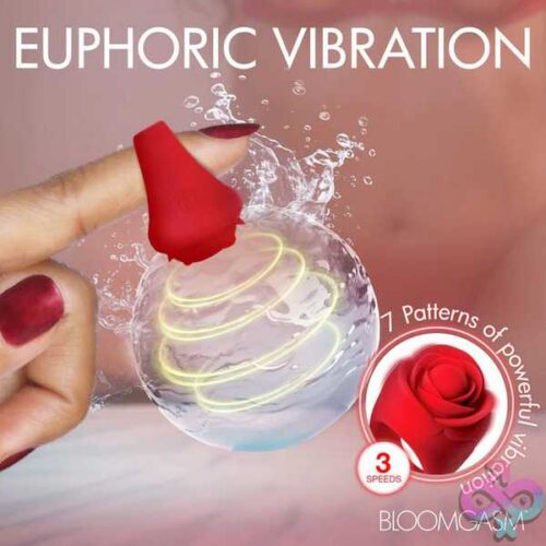 Rose Ring Discreet Finger Vibrator - Red - Image 4