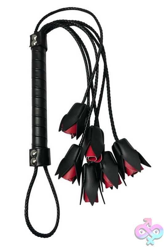 Discreet-Toys-Rose-Whip-Black-Ge-997Blk Rose Whip - Black - Image 1