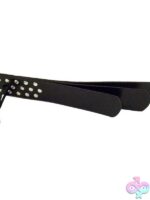 Rouge Leather Three Strap Paddle Black - Image 2