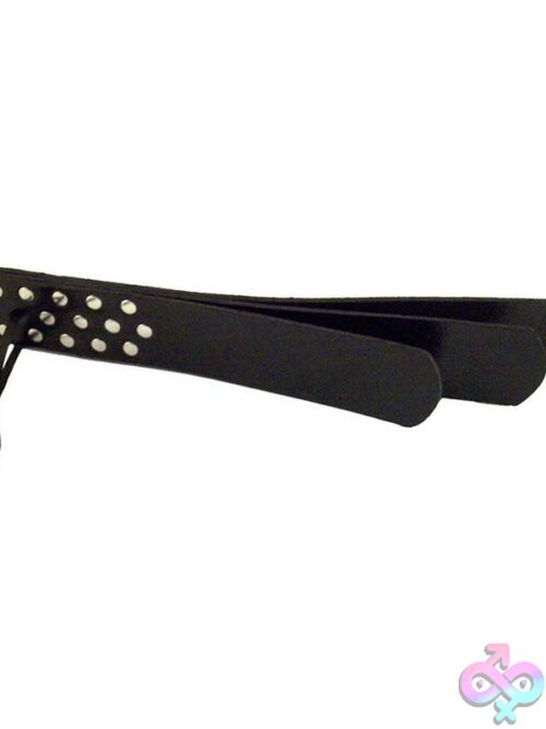 Rouge Leather Three Strap Paddle Black - Image 2