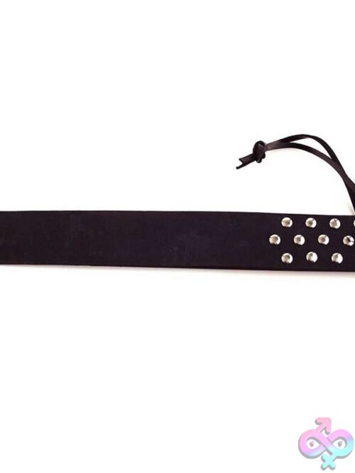 Rouge Leather Three Strap Paddle Black - Image 3