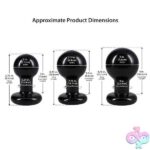 Round Butt Plug 3 Piece Set - Black - Image 4
