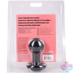 Round Butt Plug Small - Black - Image 2