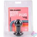 Round Butt Plug Small - Black