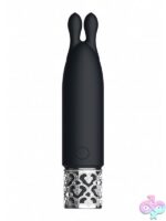 Royal Gems Twinkle Rechargeable Silicone Bullet – Black - Image 2