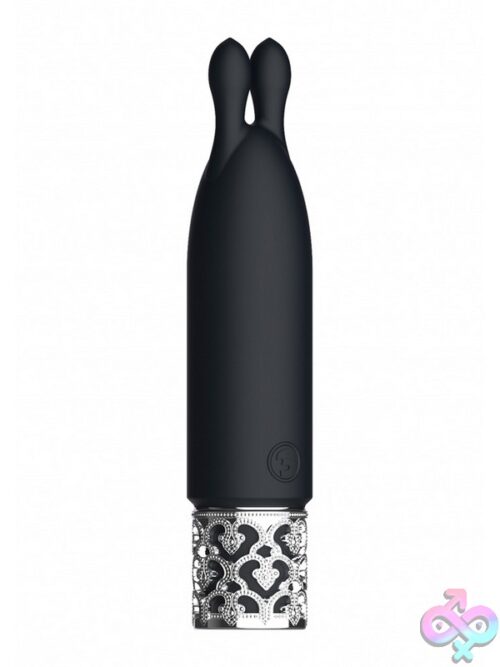 Royal Gems Twinkle Rechargeable Silicone Bullet – Black - Image 3