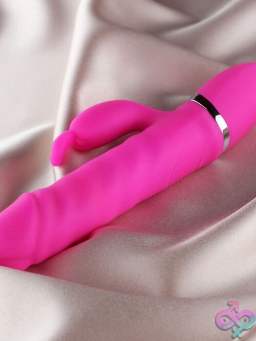 Ruby Thrusting Rabbit Vibrator Pink - Image 2