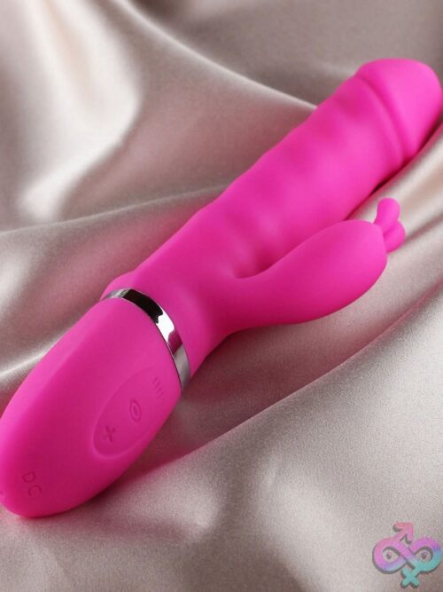 Ruby Thrusting Rabbit Vibrator Pink - Image 3