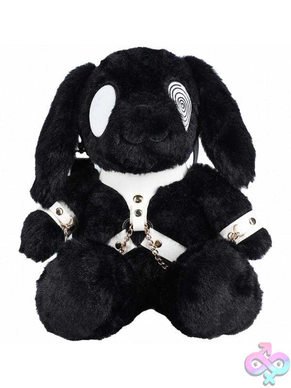 Discreet-Toys-S-Line-Bunny-Backpack-Circle-Eye-Large-Black-Nu-St-Sli279Blk Large Black Circle-Eye Bunny Backpack Novelty Bag By Shots Toys