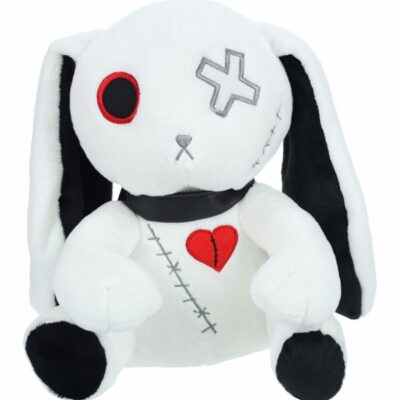 Cross-eyed white rabbit novelty gag gift figure small size by Shots Toys