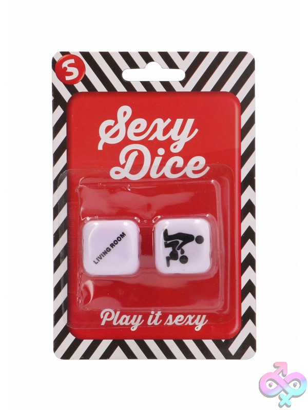 Discreet-Toys-S-Line-Sexy-Dice-Nu-St-Sli167 White Sexy Dice Couples Game By Shots Toys Showing Position And Location Faces