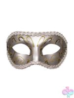 S&M Masquerade Mask – Silver - Image 2