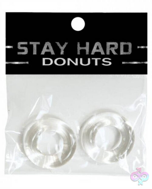 SI Novelties Sex Toys - Stay Hard Donuts - 2 Pack - Clear