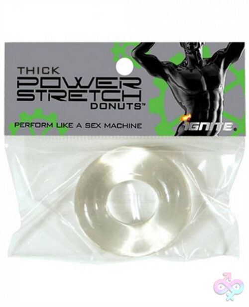 SI Novelties Sex Toys - Thick Power Stretch Donuts - Clear