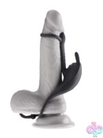 Saddle Up Vibrating Penis Ring & Girth Enhancer – Black - Image 3