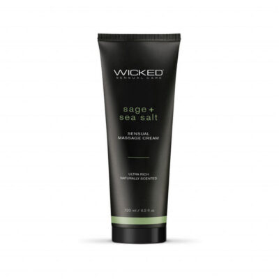 Sage and Sea Salt Scented Sensual Massage Cream 4 oz by Wicked Sensual Care