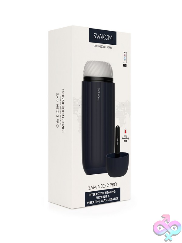 Discreet-Toys-Sam-Neo-2-Pro-Dark-Blue-Nu-Svk-S08Pro Dark Blue App-Controlled Automatic Masturbator With Warming And Suction By Svakom