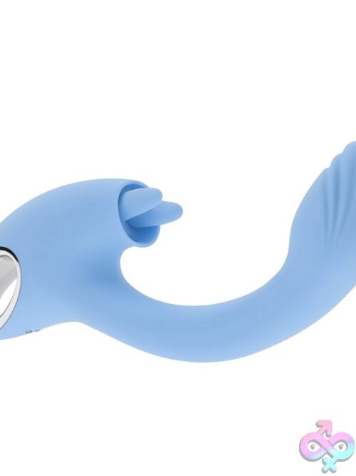 Sapphire Sky Deep Curve Rabbit Vibrator – Blue - Image 3